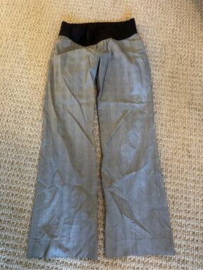 GAP 8R Maternity Wide-Leg Pants with Black maternity Waistband